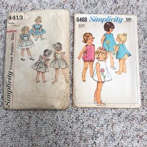 Vintage kids patterns -size 2